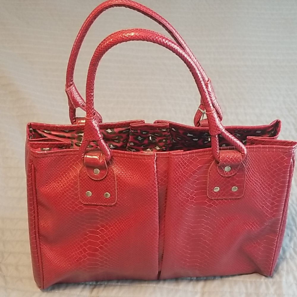 Elizabeth Arden snakeskin purse bag